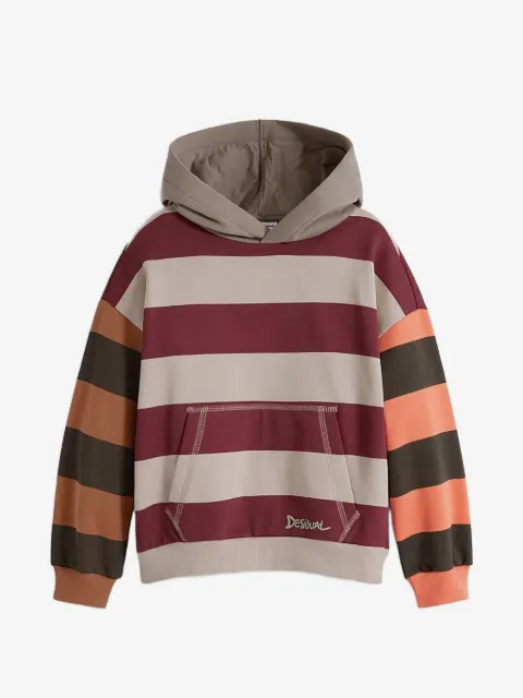 Desigual hoodie à rayures