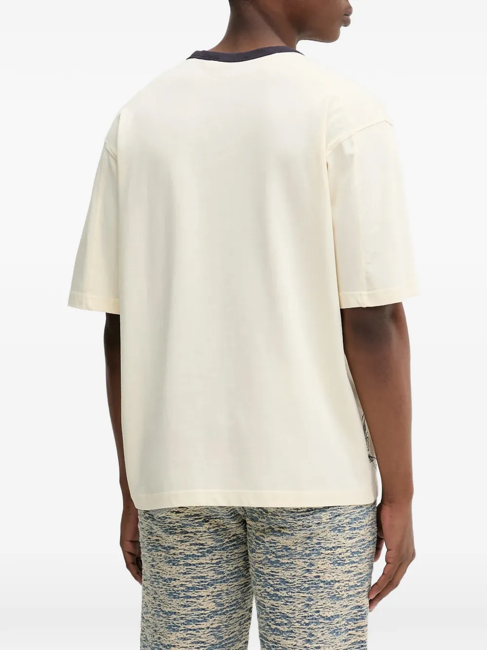 Desigual T-shirt met grafische print Wit
