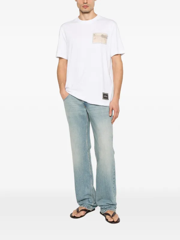 Brioni graphic-print T-shirt | White | FARFETCH JO