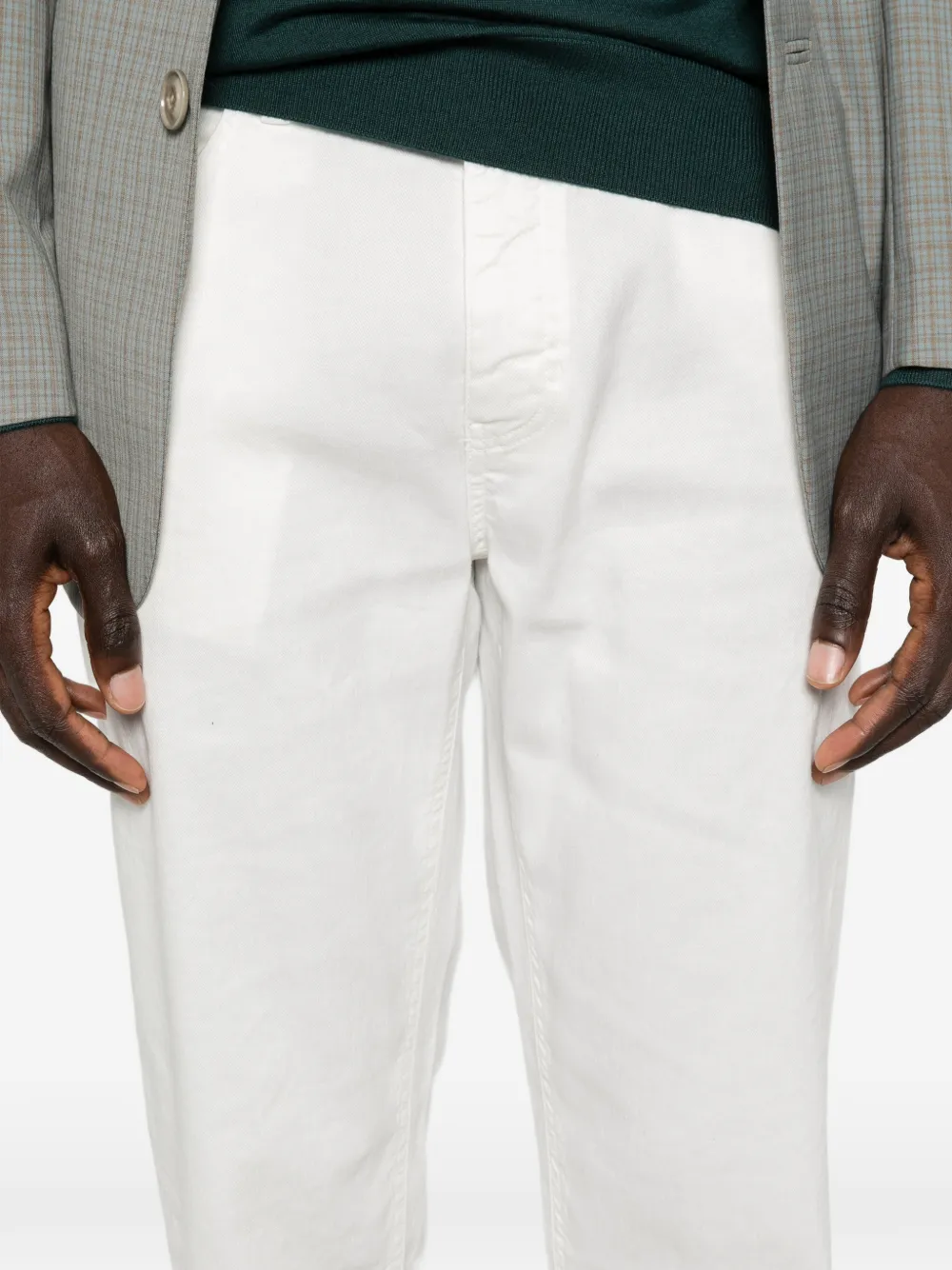 Zegna Broek met riemlussen Wit