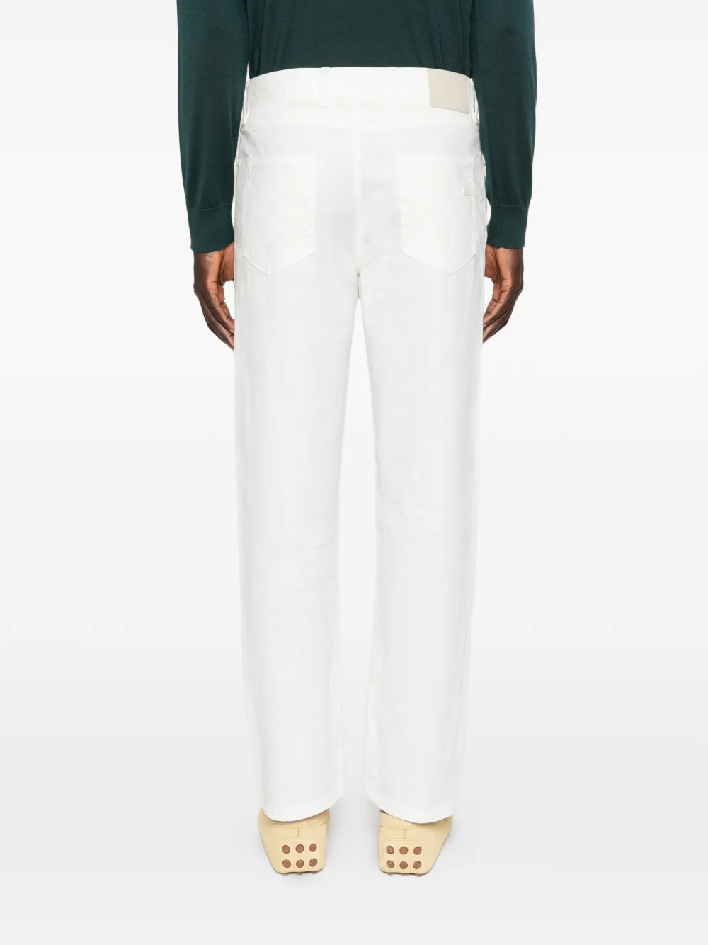 Zegna Broek met riemlussen Wit