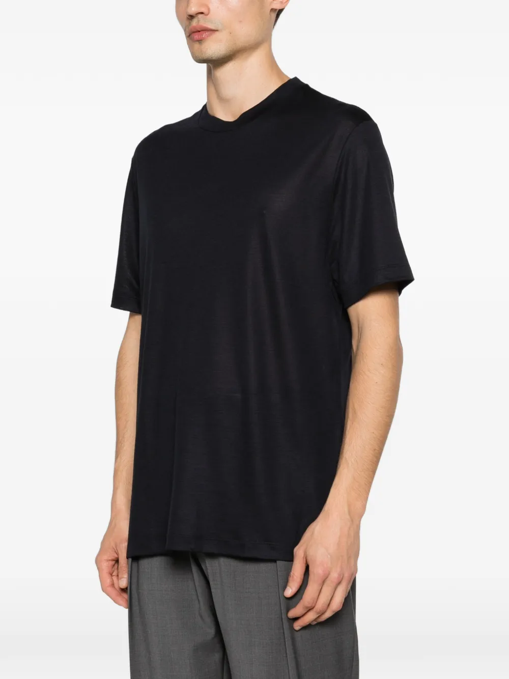 Brioni T-shirt met ronde hals Blauw