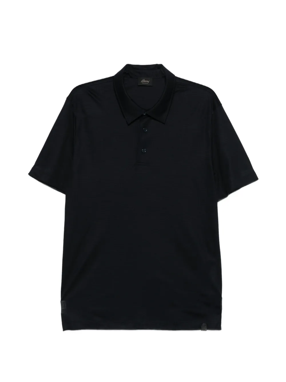 Brioni graphic print polo shirt - Blau