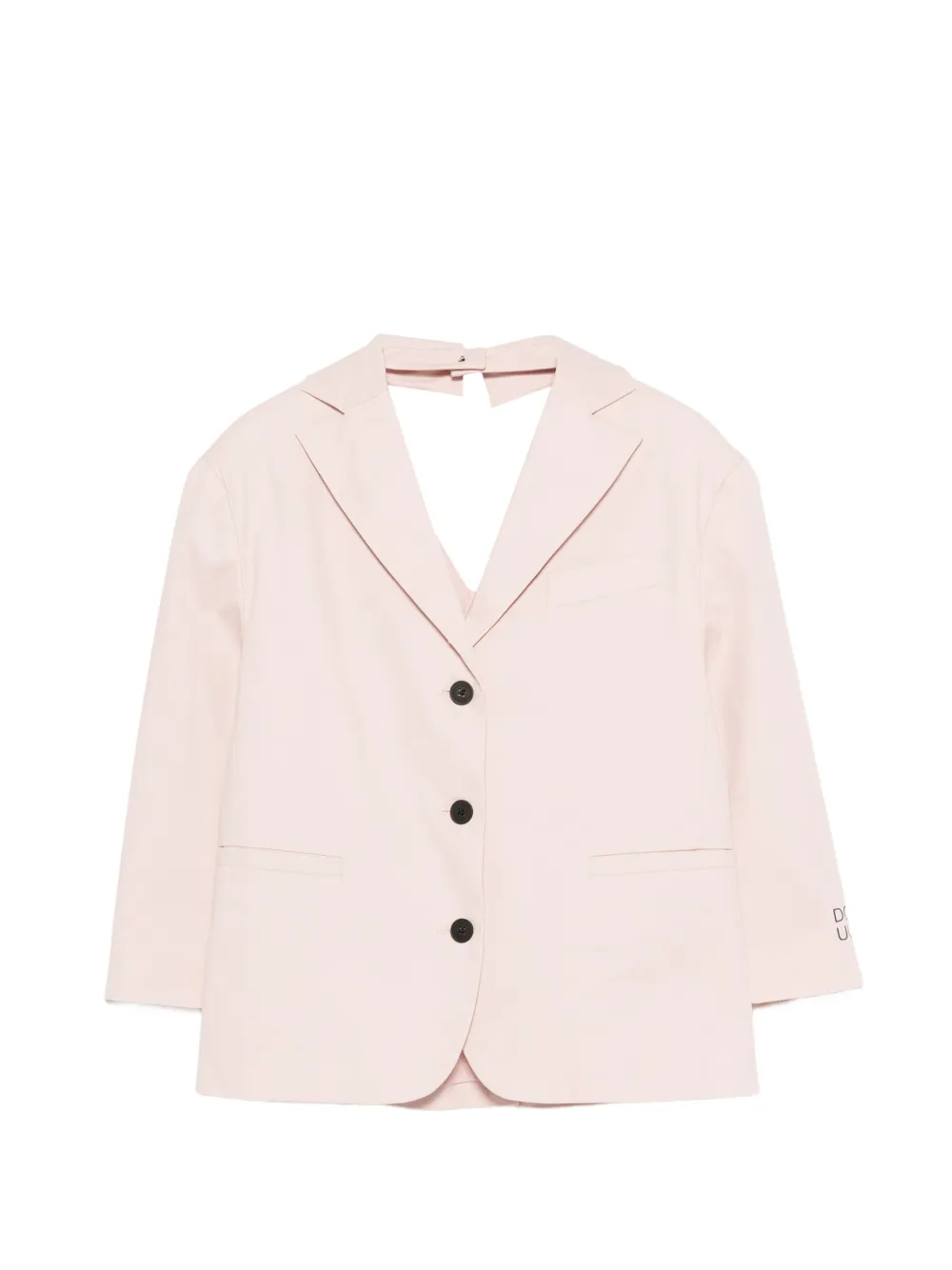 Douuod Kids buttoned bow jacket - Rosa