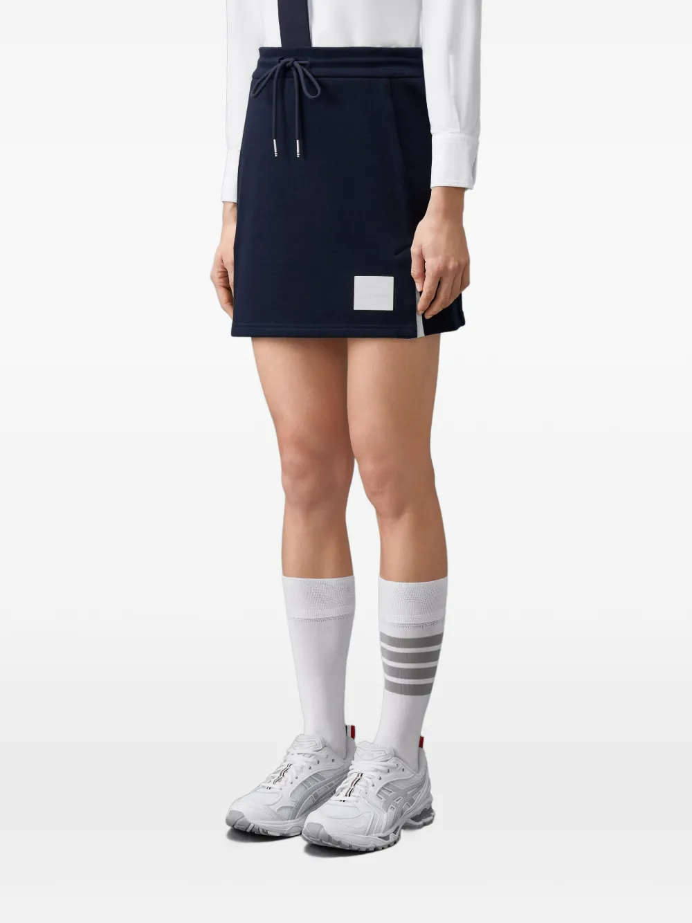 Thom Browne Classic Loopback jersey rok Blauw