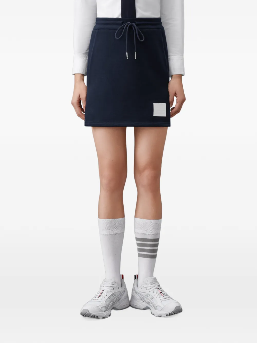Thom Browne Classic Loopback jersey rok Blauw