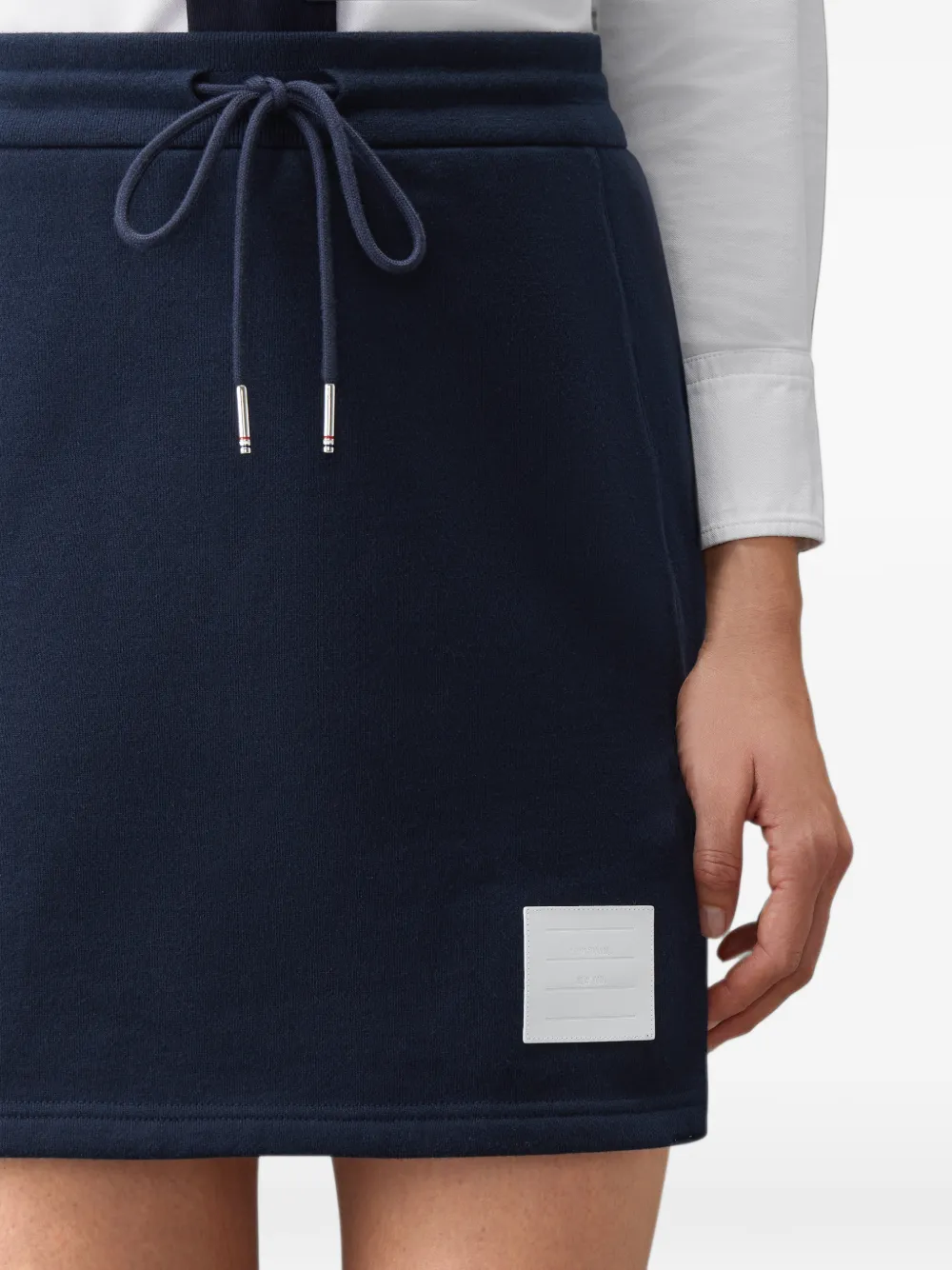 Thom Browne Classic Loopback jersey rok Blauw