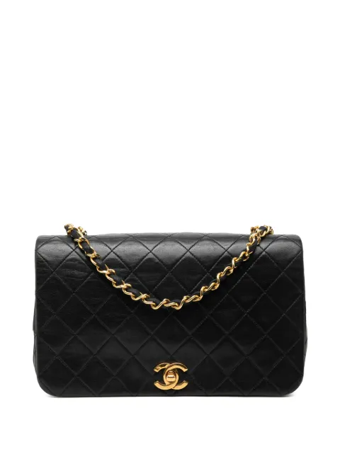 CHANEL Pre-Owned 1989-1991 Medium Quilted Lambskin Full Flap crossbody bag