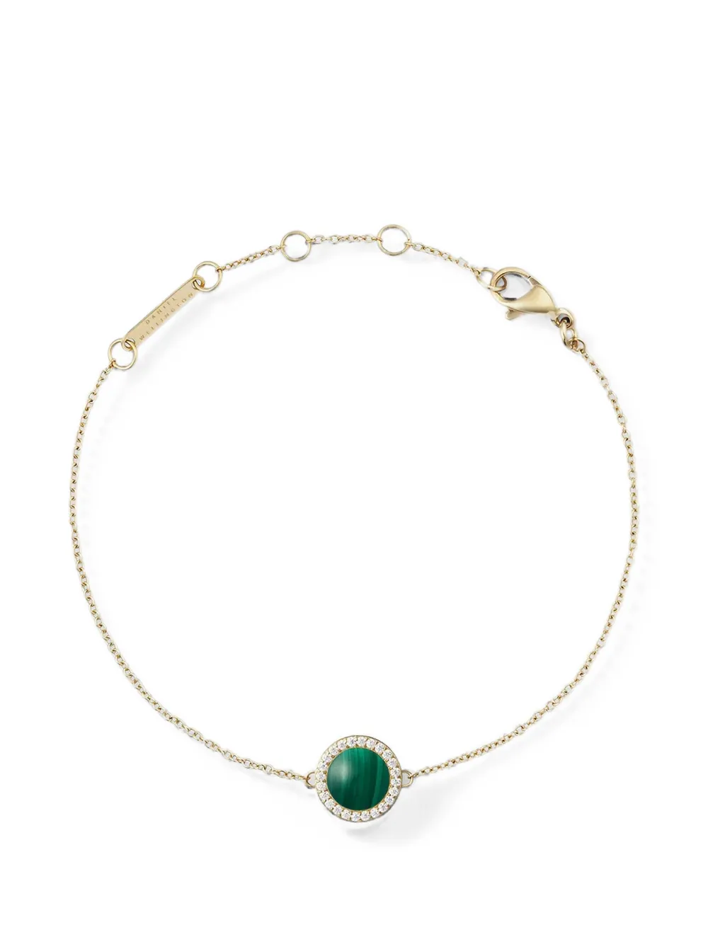 Daniel Wellington malachite crystal-embellished necklace - Oro