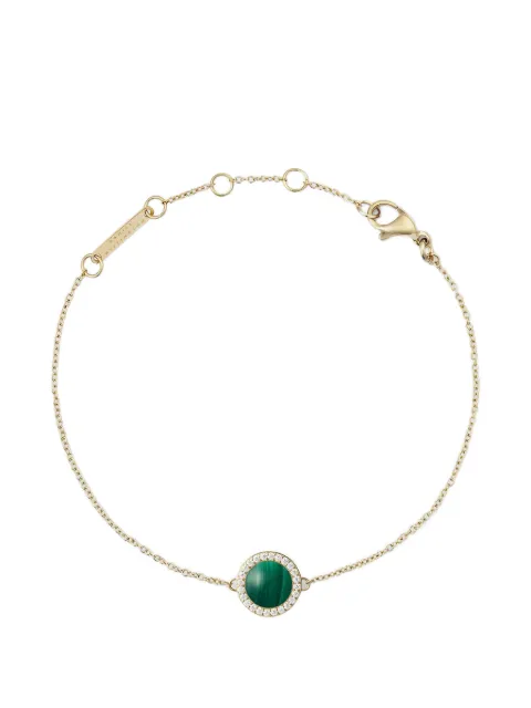 Daniel Wellington malachite crystal-embellished necklace