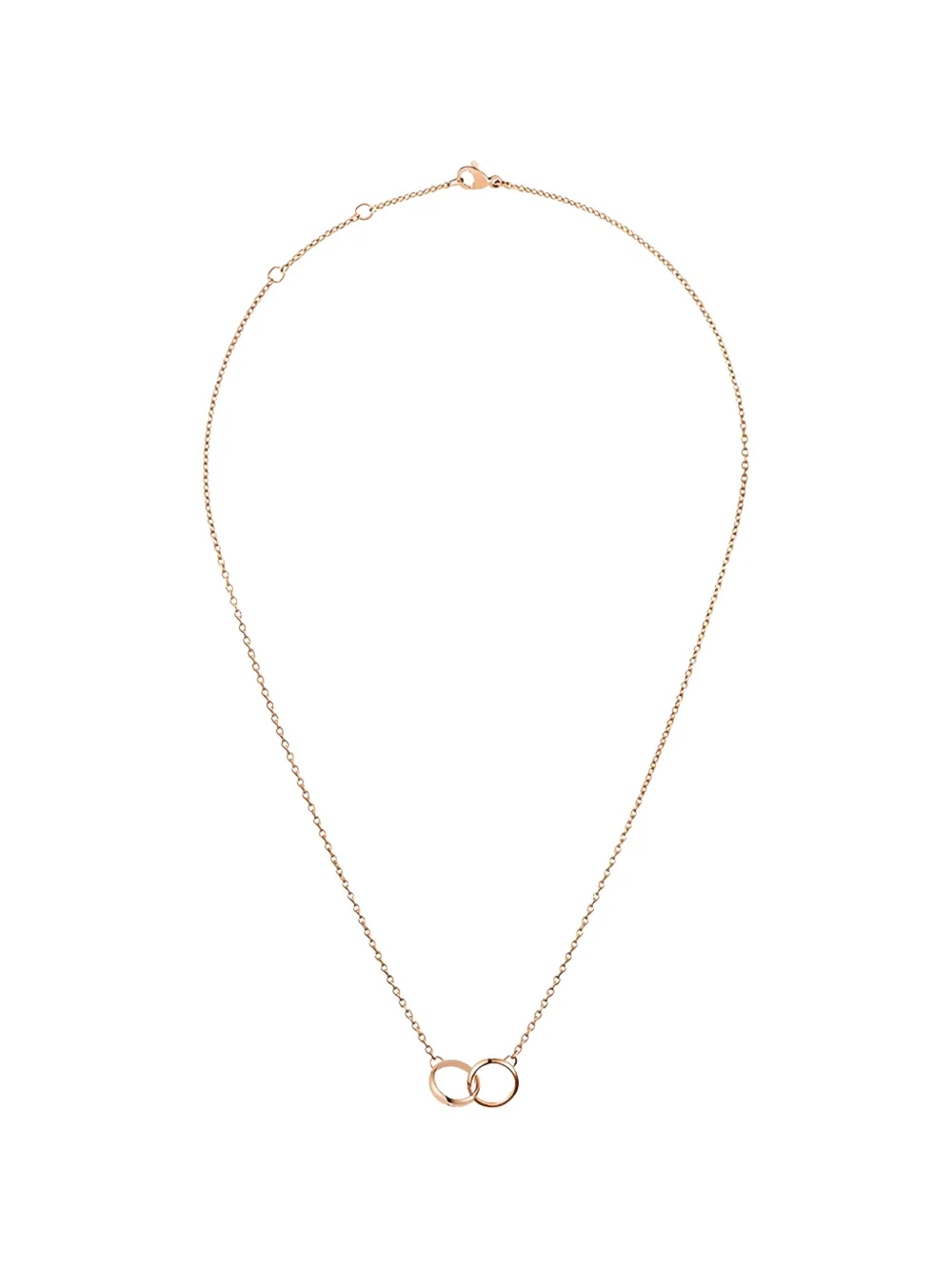 Daniel Wellington interlocking circle pendant necklace - Rosa