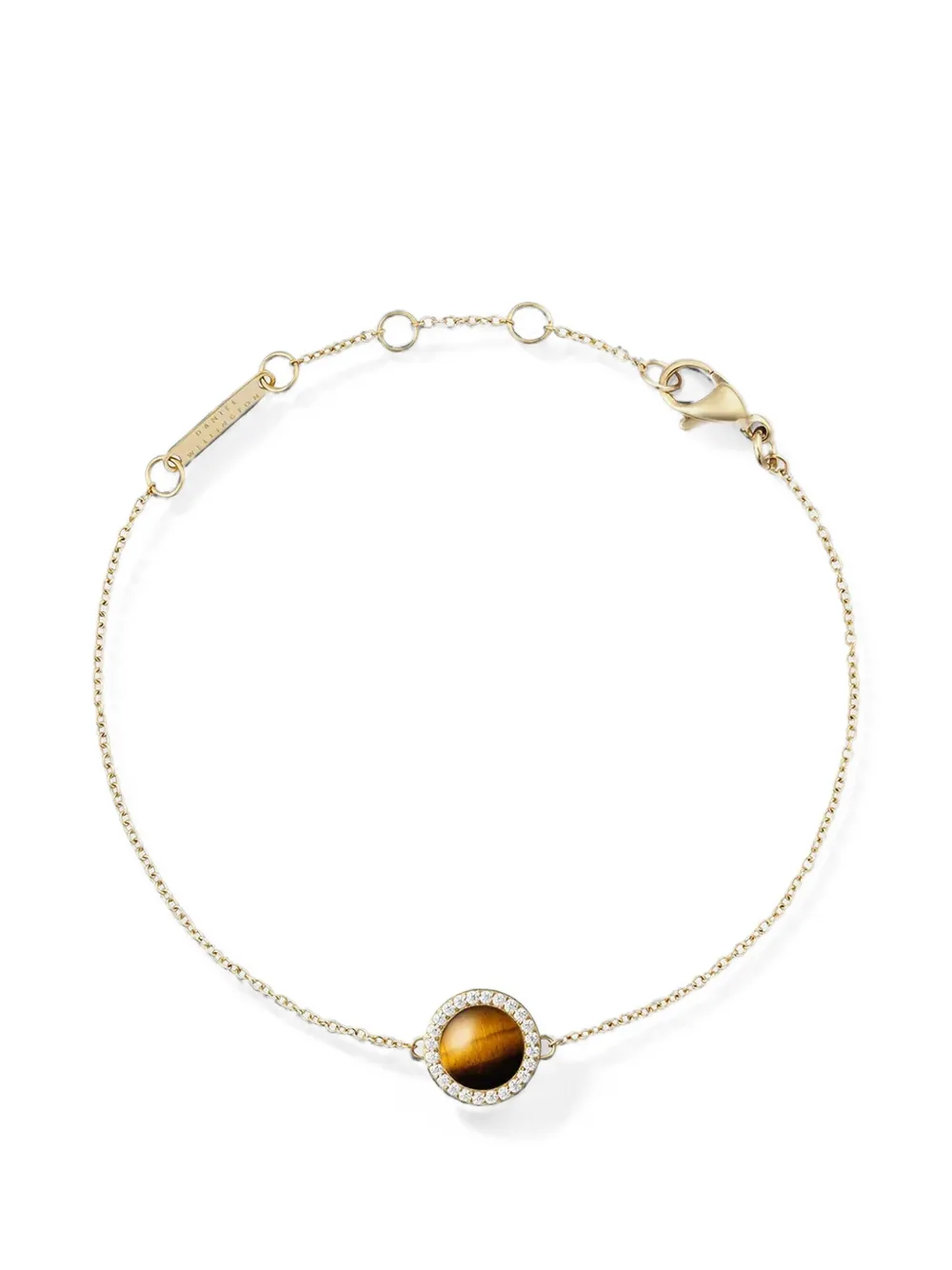 Daniel Wellington Audrey tiger's eye crystal-embellished bracelet