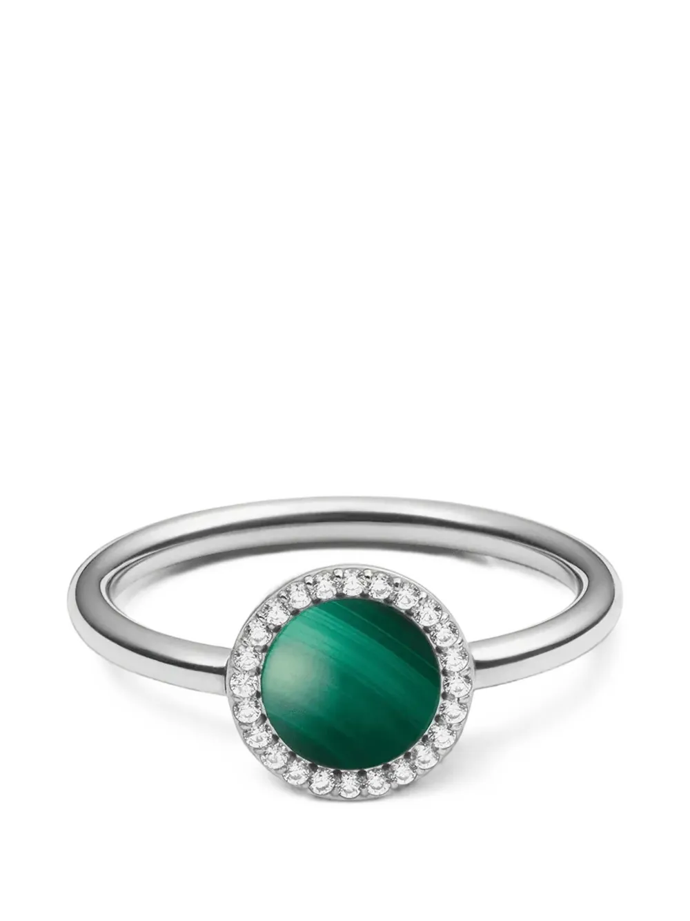 Daniel Wellington Audrey malachite crystal-embellished ring