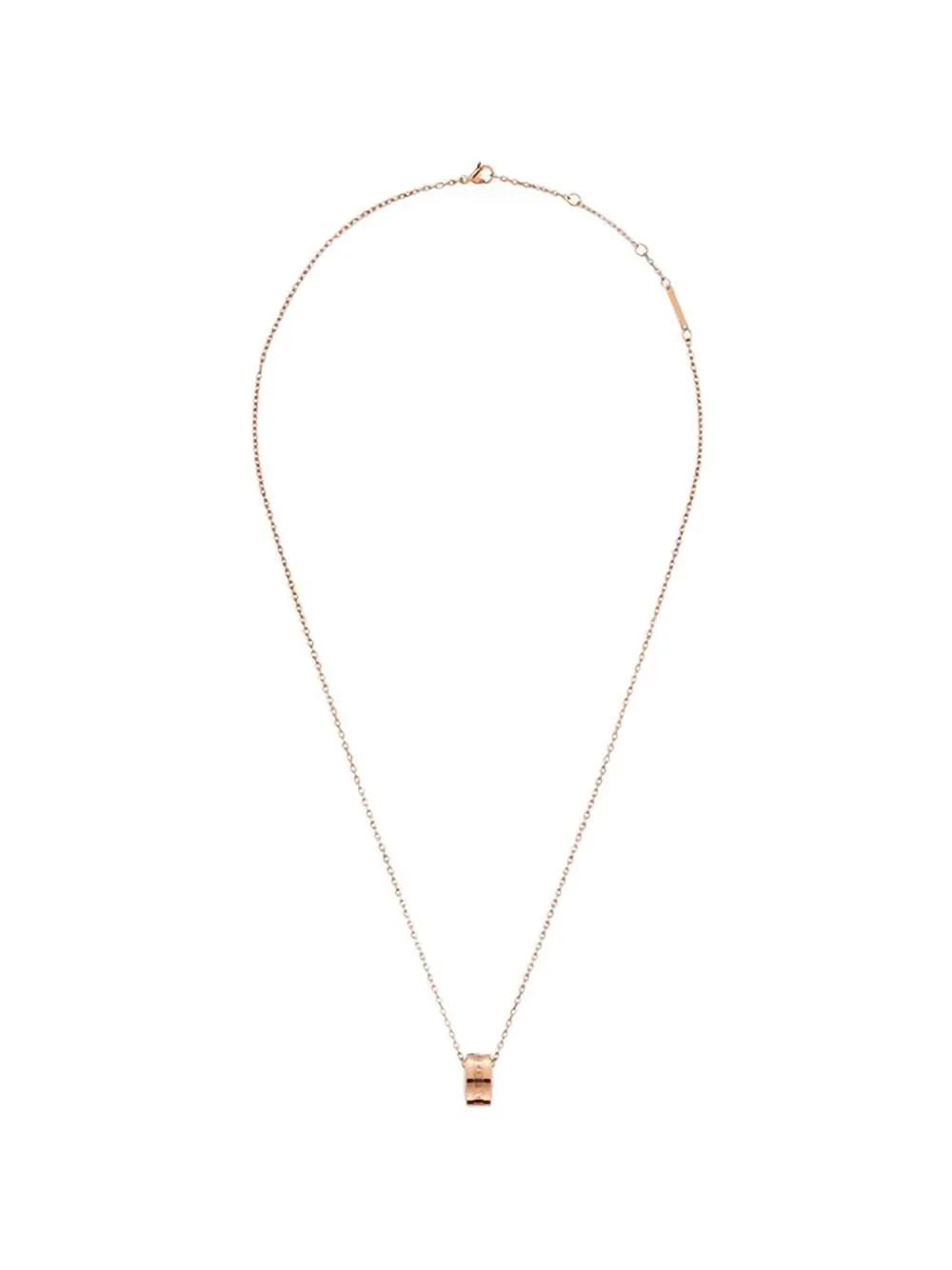 Daniel Wellington Elan ogo-engraved ring-pendant necklace - Rosa