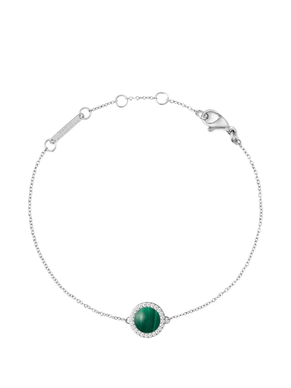 Daniel Wellington Audrey Halskette mit rundem Schmuckstein - Silber