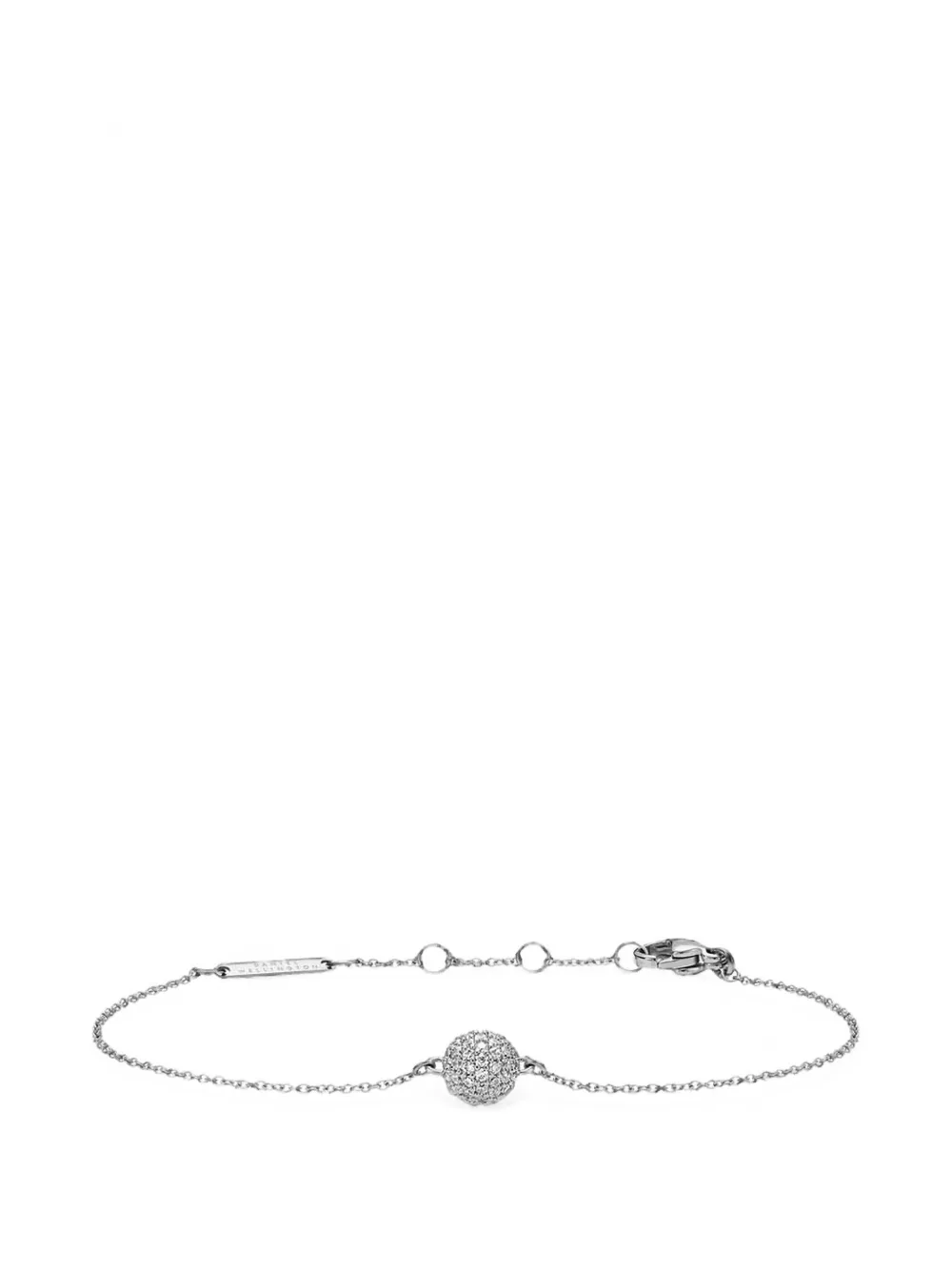 Daniel Wellington crystal-embellished charm bracelet - Argento
