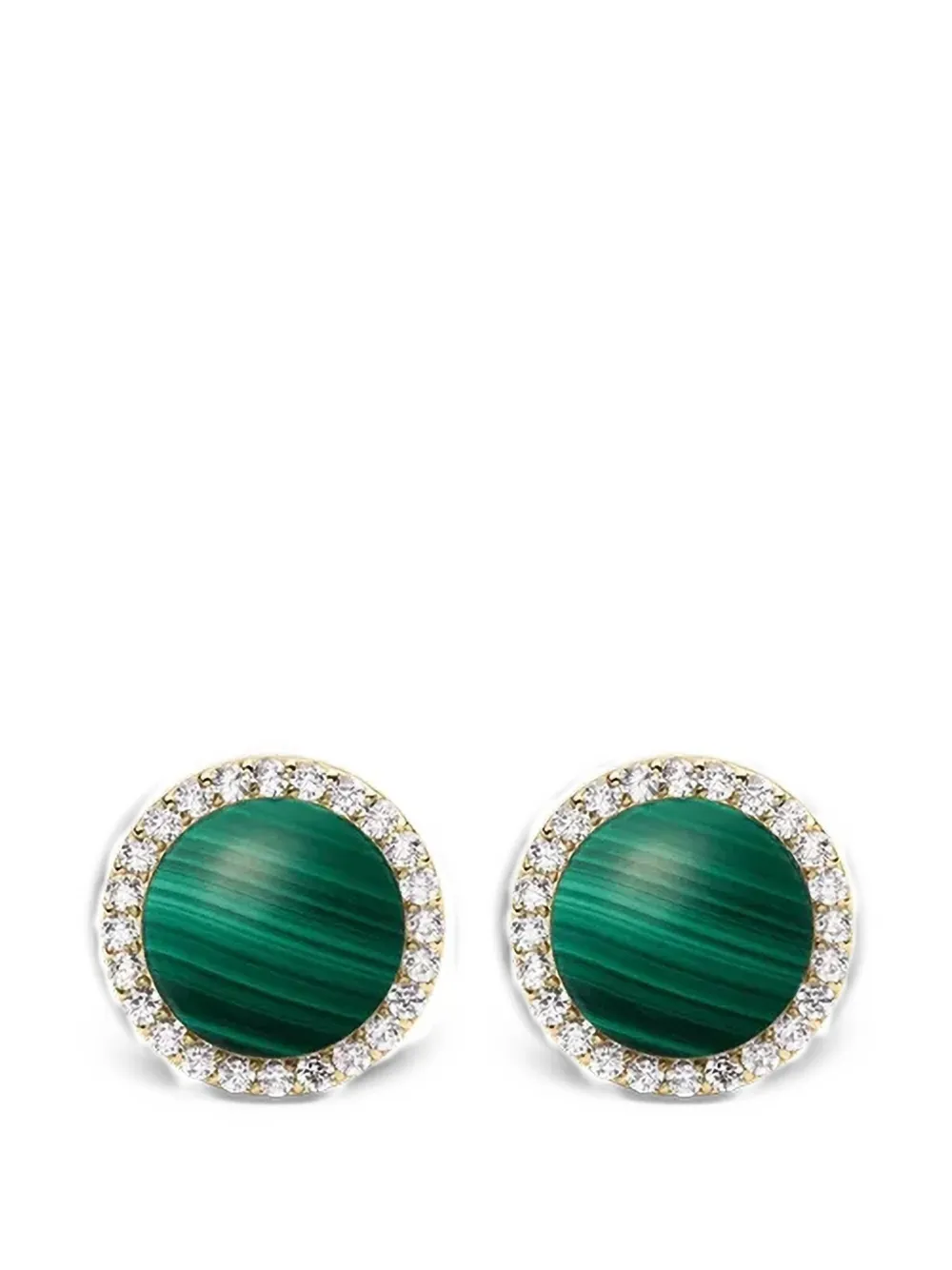 Daniel Wellington Audrey malachite embellished earrings