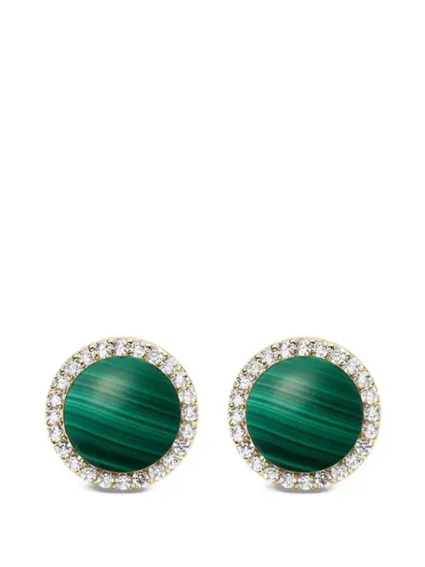Daniel Wellington Audrey malachite embellished earrings