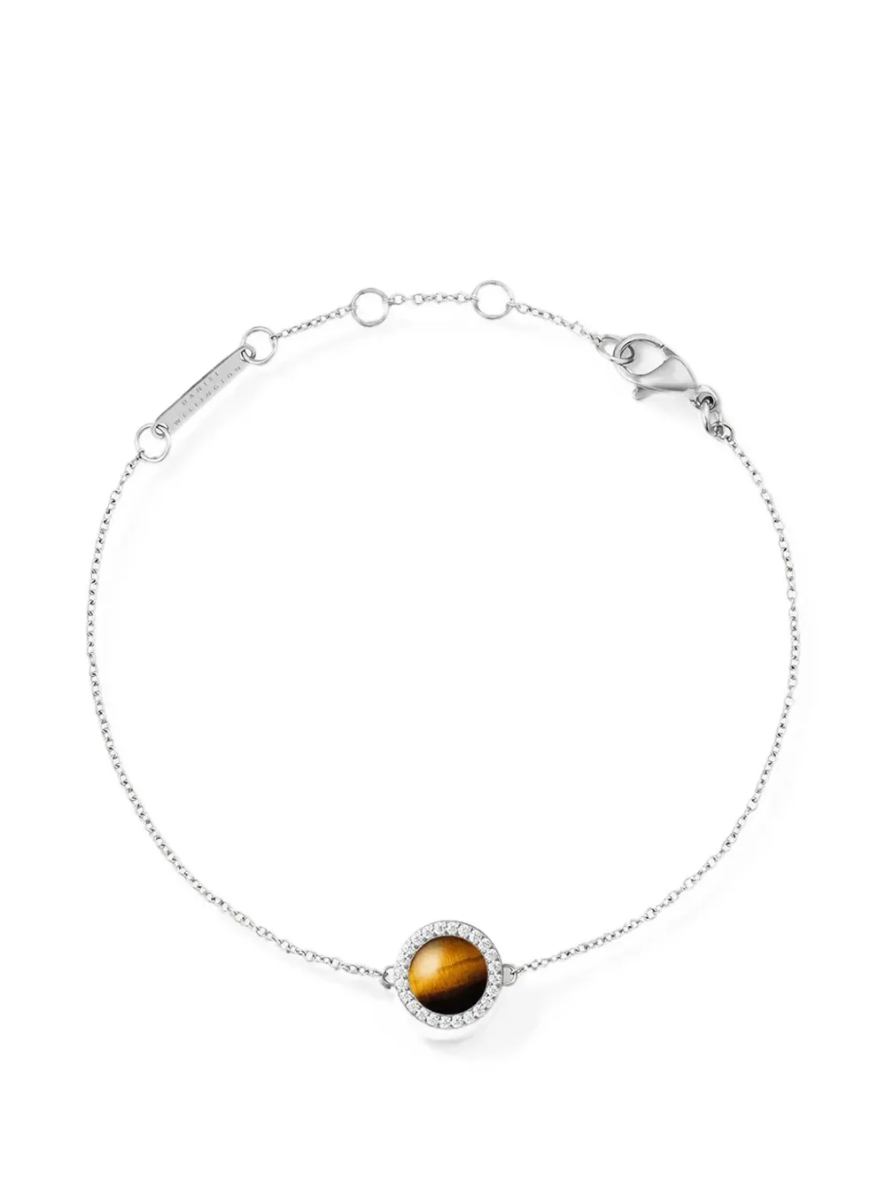 Daniel Wellington Bracciale con occhio di tigre - Argento