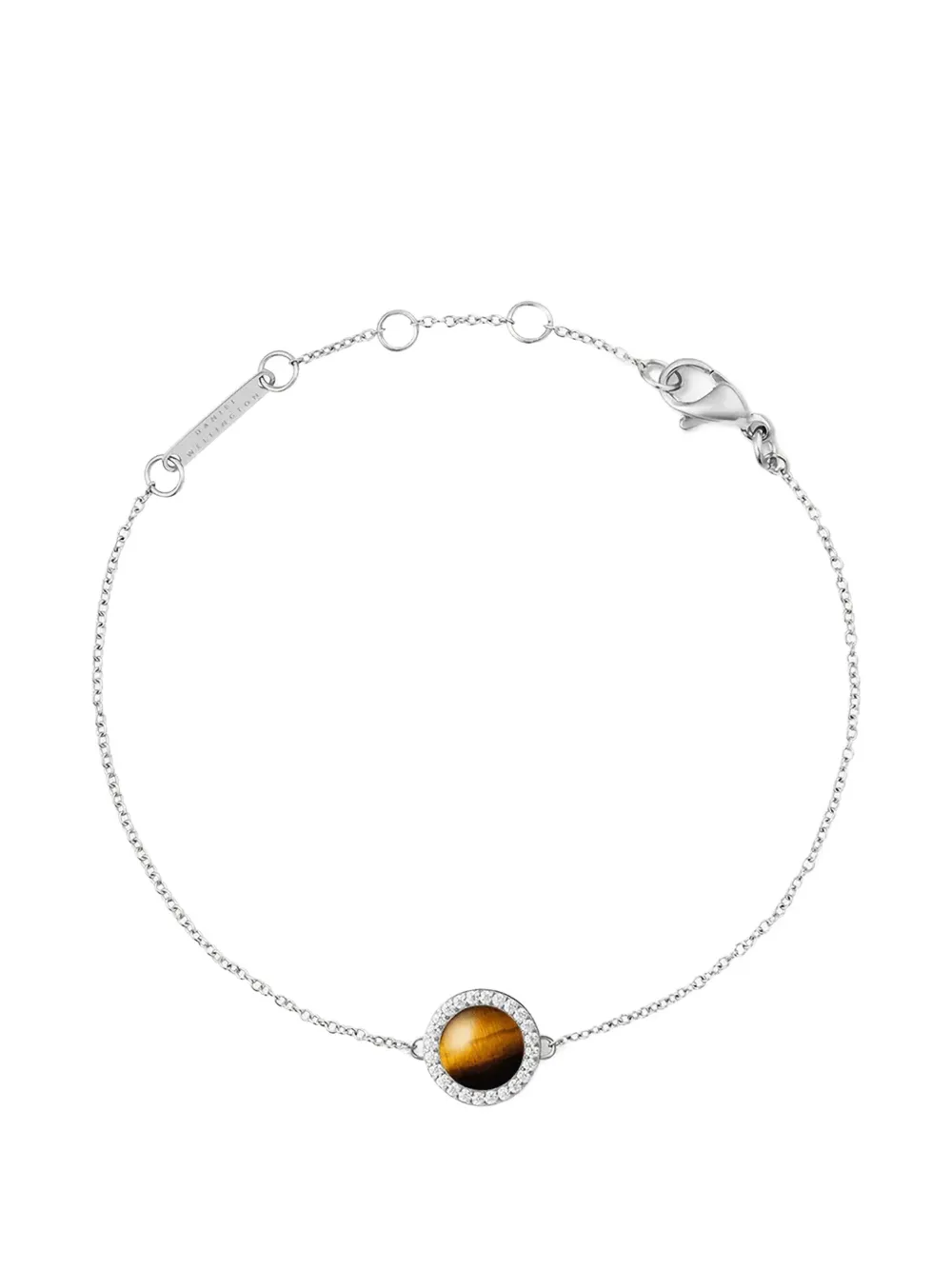 Daniel Wellington Bracciale con occhio di tigre - Argento