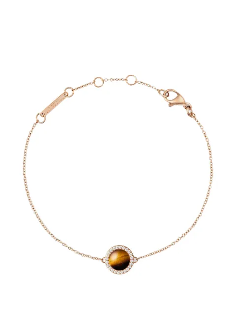 Daniel Wellington Audrey tiger's eye embellished necklace