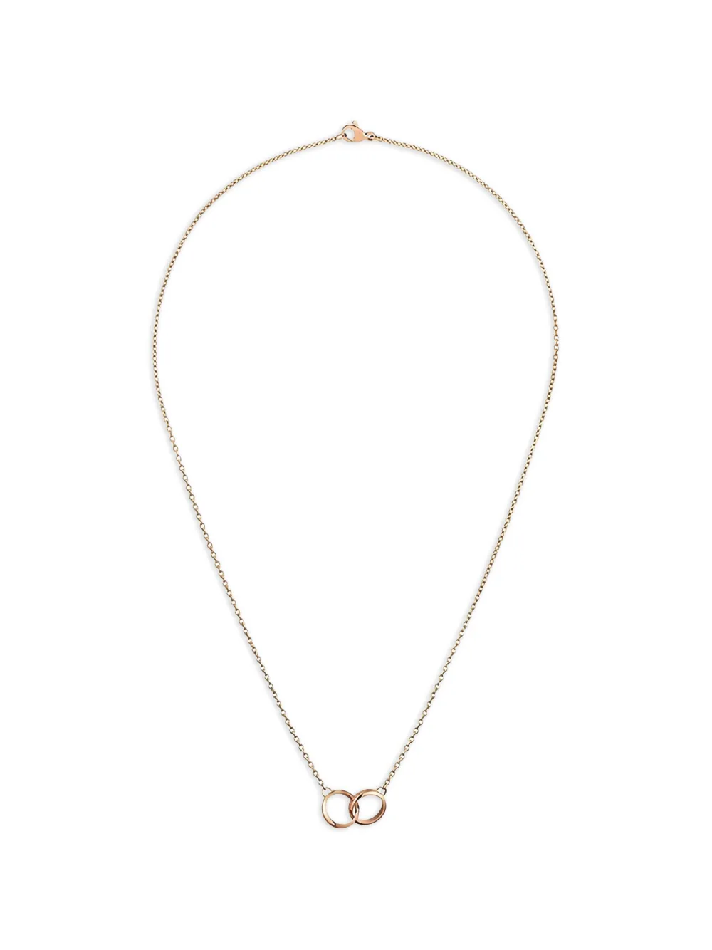 Daniel Wellington interlocking circle pendant necklace - Rosa