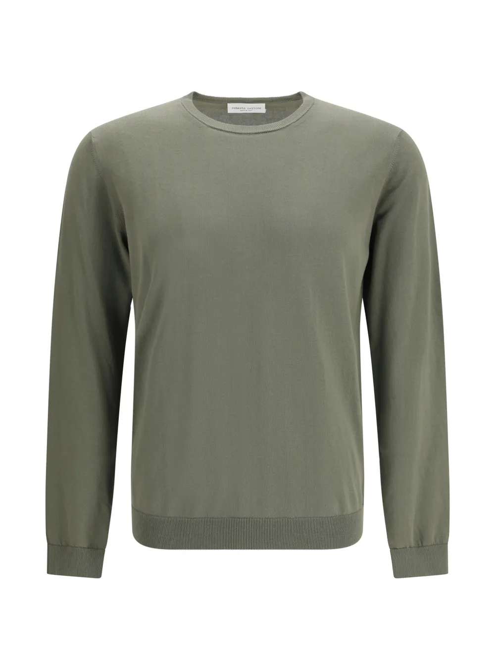 Roberto Collina long-sleeved crew-neck sweater - Grün