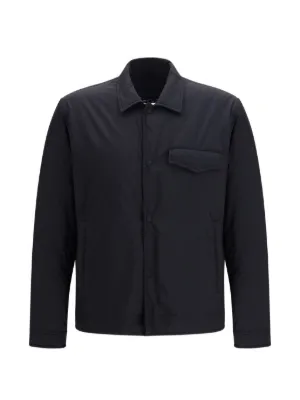 Stone Island zip-fastening patch-pocket Shirt Jacket | Grey | FARFETCH