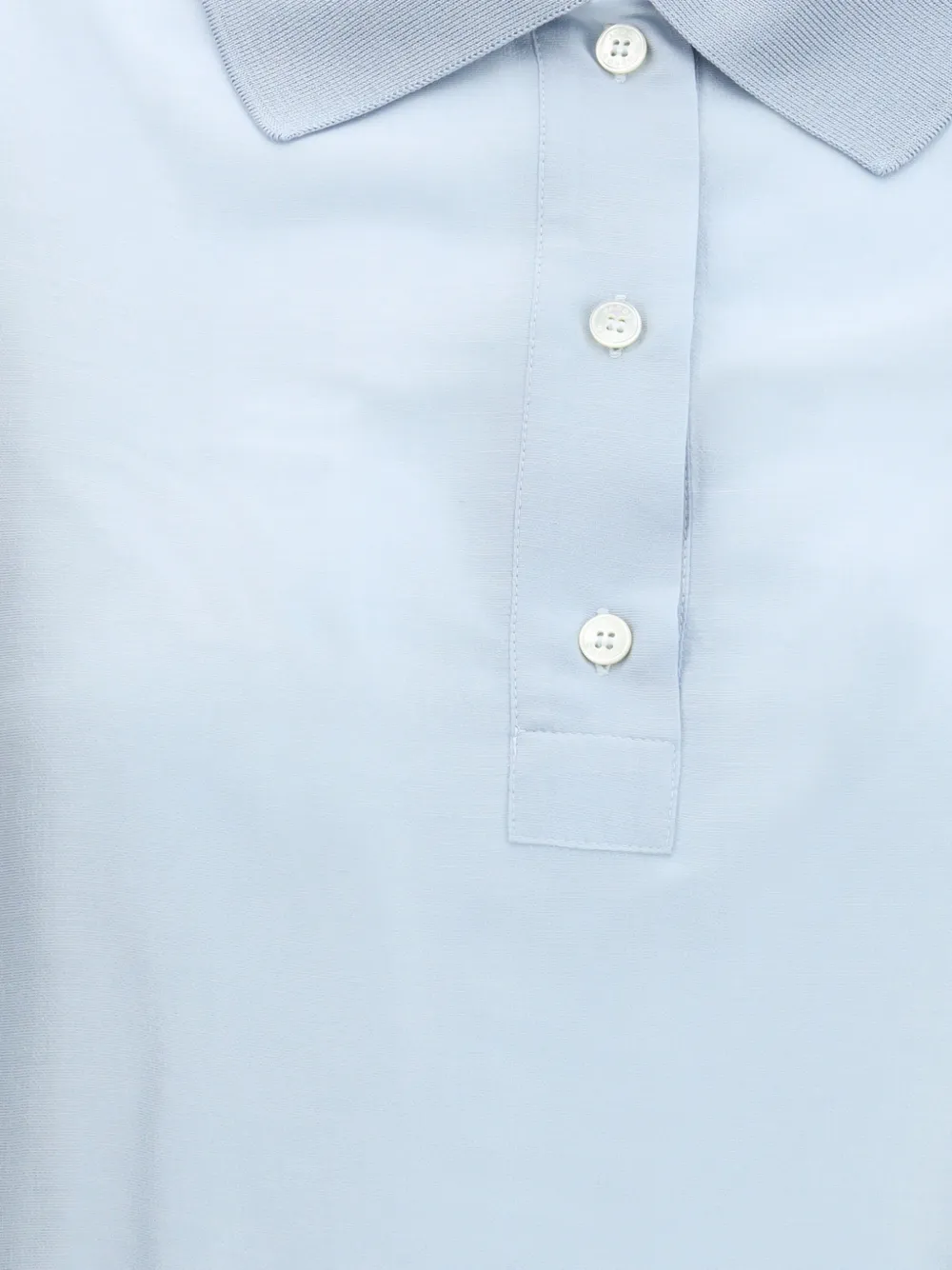 Jacob Cohën Cropped wollen poloshirt Blauw