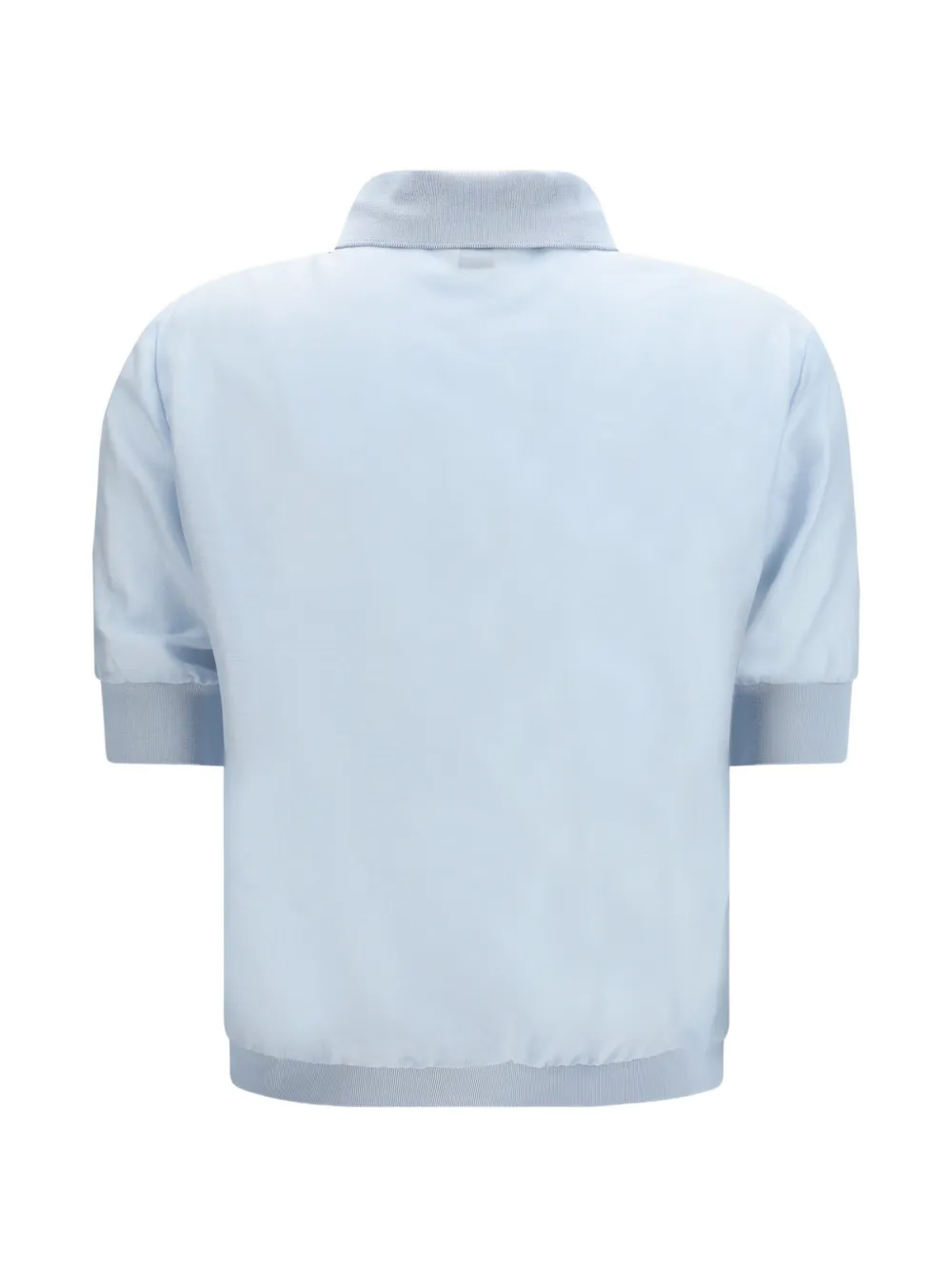 Jacob Cohën Cropped wollen poloshirt Blauw