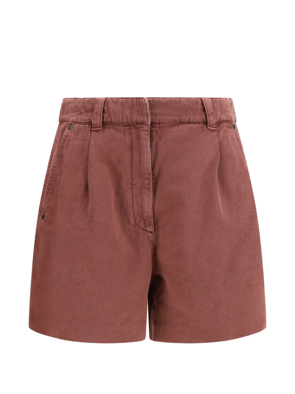 Brunello Cucinelli pleated bermuda shorts - Braun