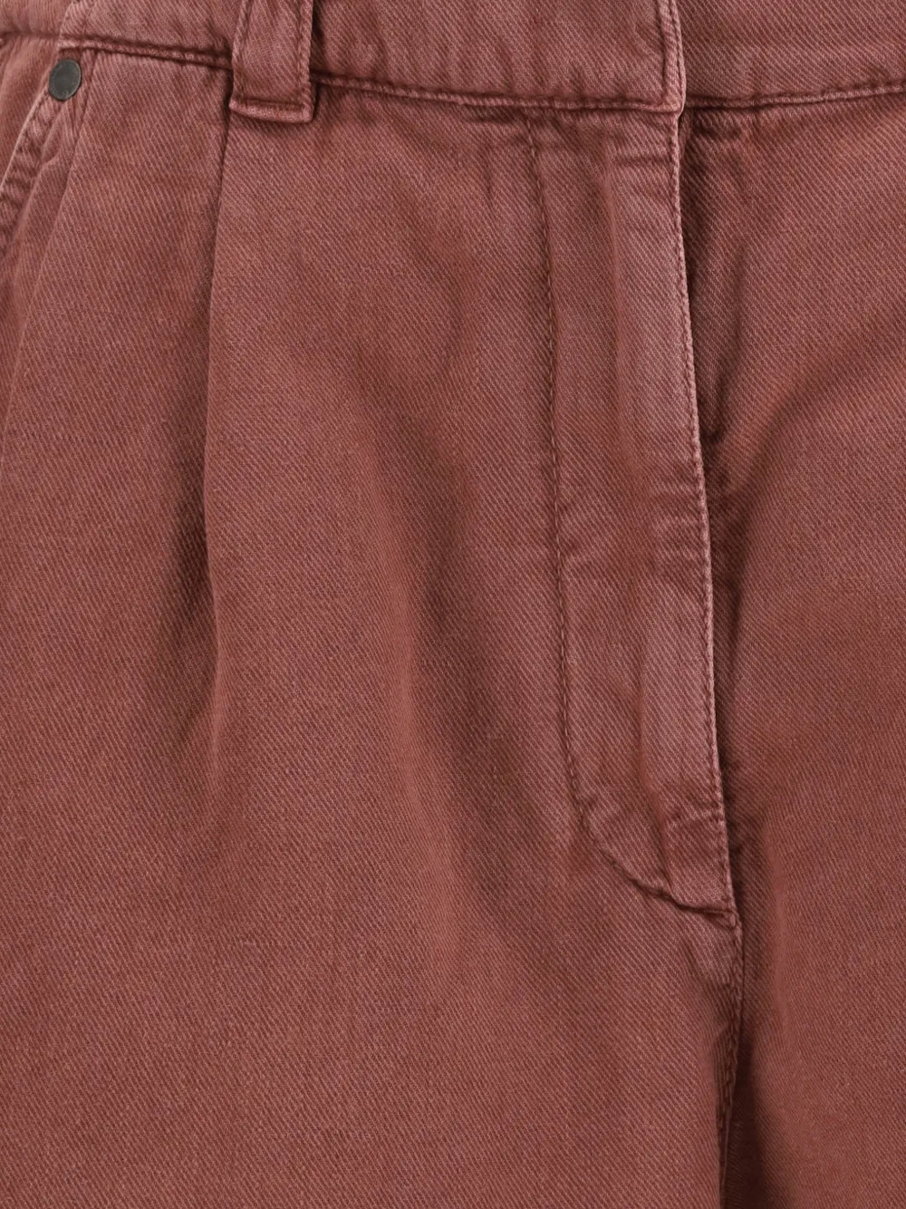 Brunello Cucinelli Geplooide bermuda shorts Bruin