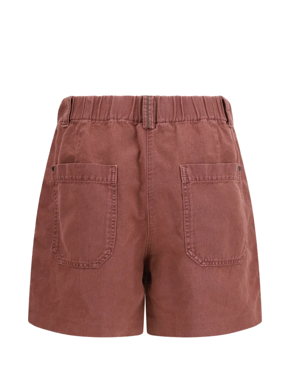 Brunello Cucinelli Geplooide bermuda shorts Bruin