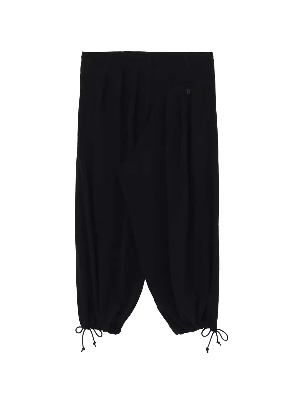 Yohji Yamamoto Plooibroek met verlaagd kruis Zwart