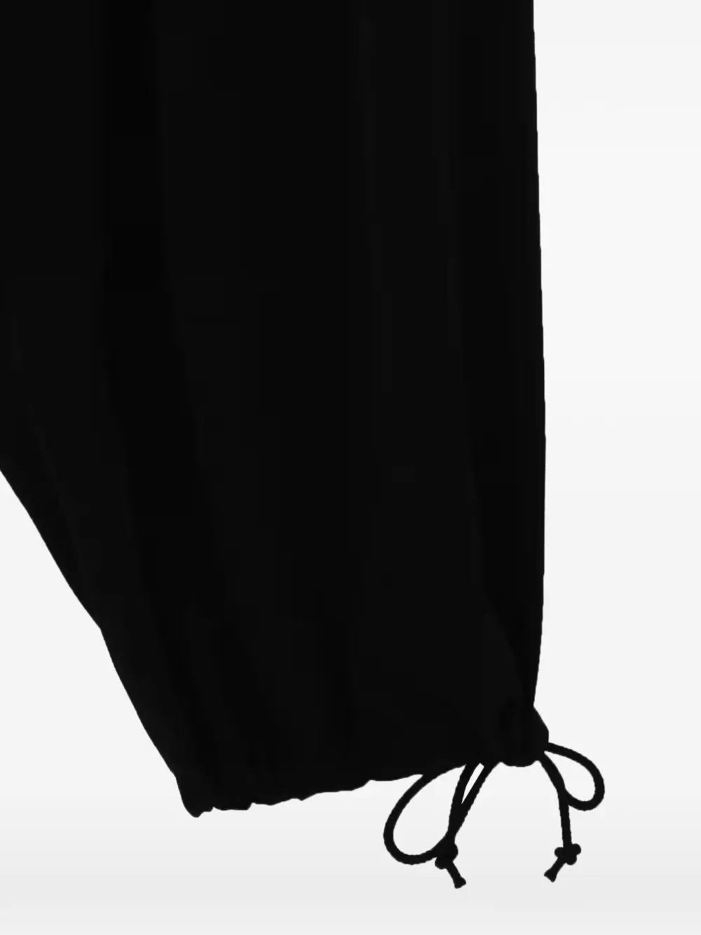 Yohji Yamamoto Plooibroek met verlaagd kruis Zwart