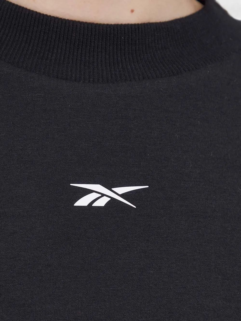 Reebok Sweater met logo Zwart