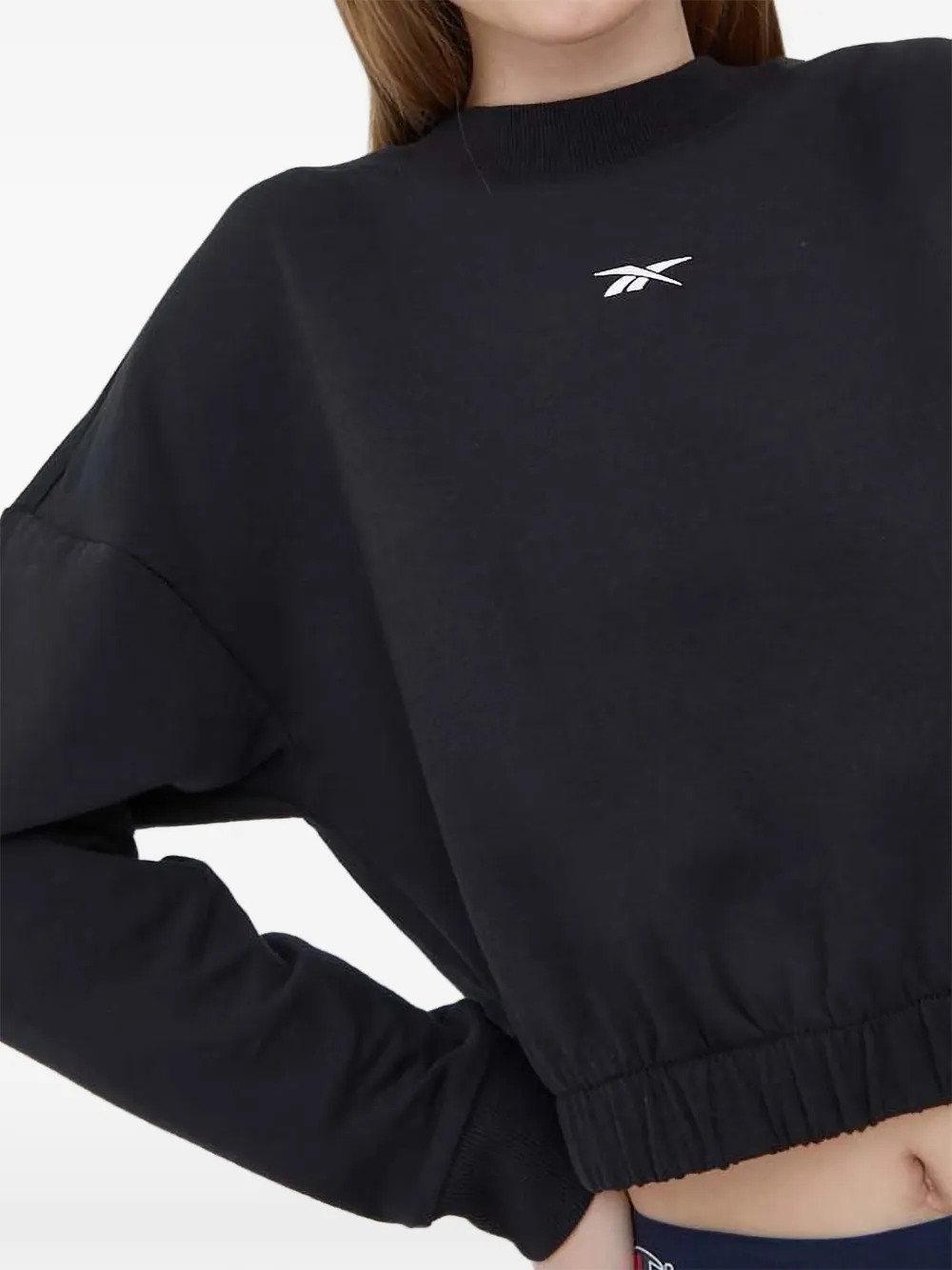 Reebok Sweater met logo Zwart