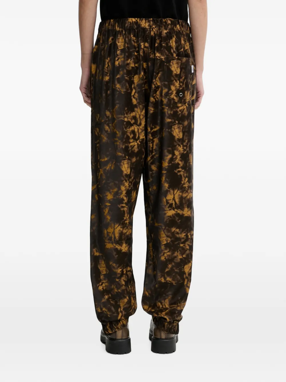 Rains Broek met trekkoord en patroon Bruin