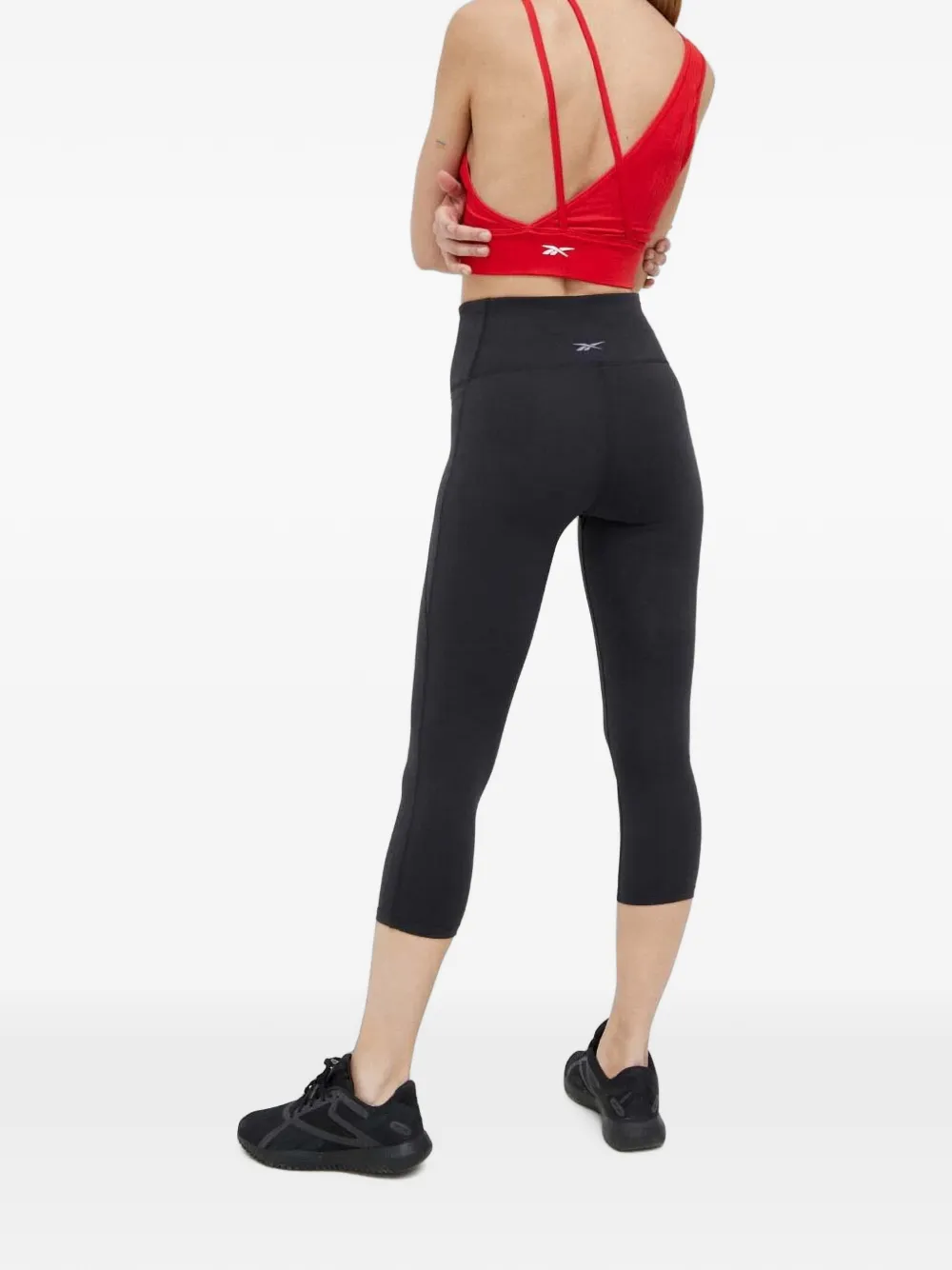 Reebok Lux cropped broek Zwart