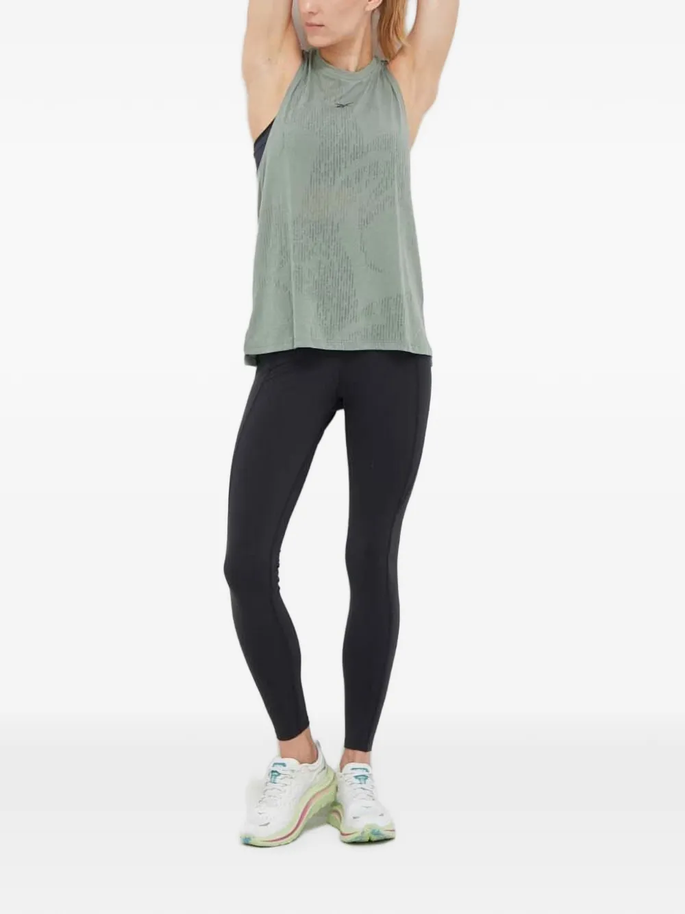 Reebok Lux Maternity broek met logoprint Zwart