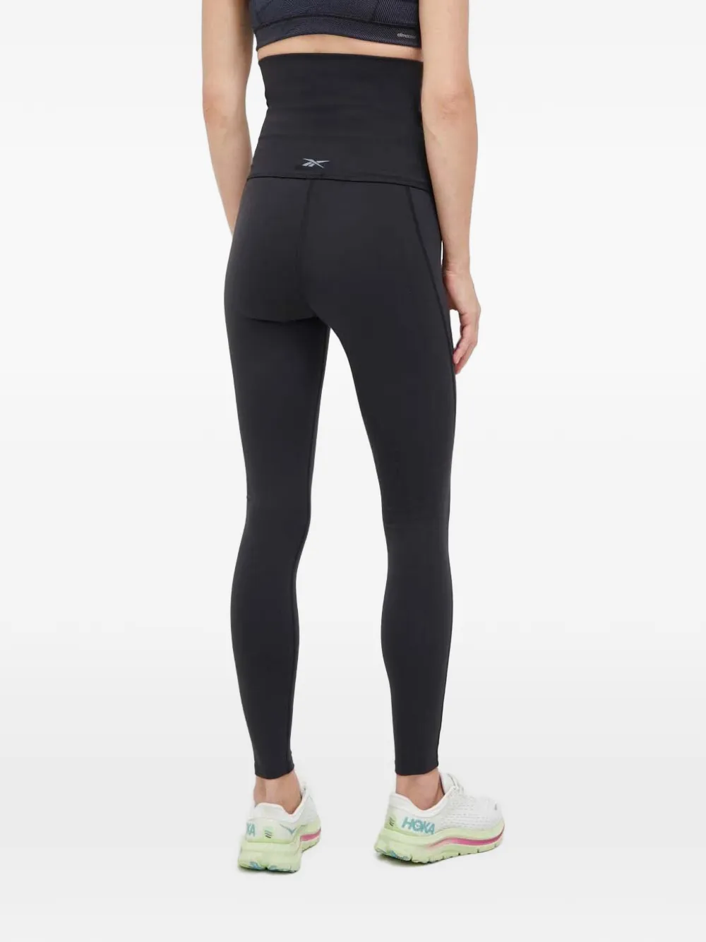 Reebok Lux Maternity broek met logoprint Zwart