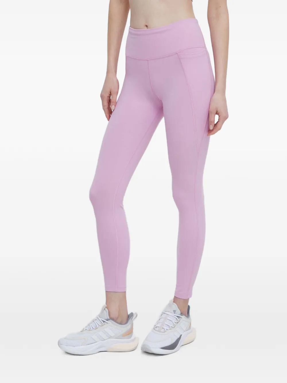 Reebok Lux logo-print slip-pocket leggings - Rosa