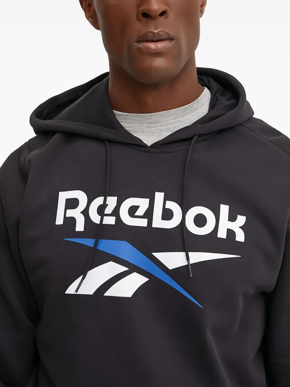 Reebok Hoodie met logoprint Zwart