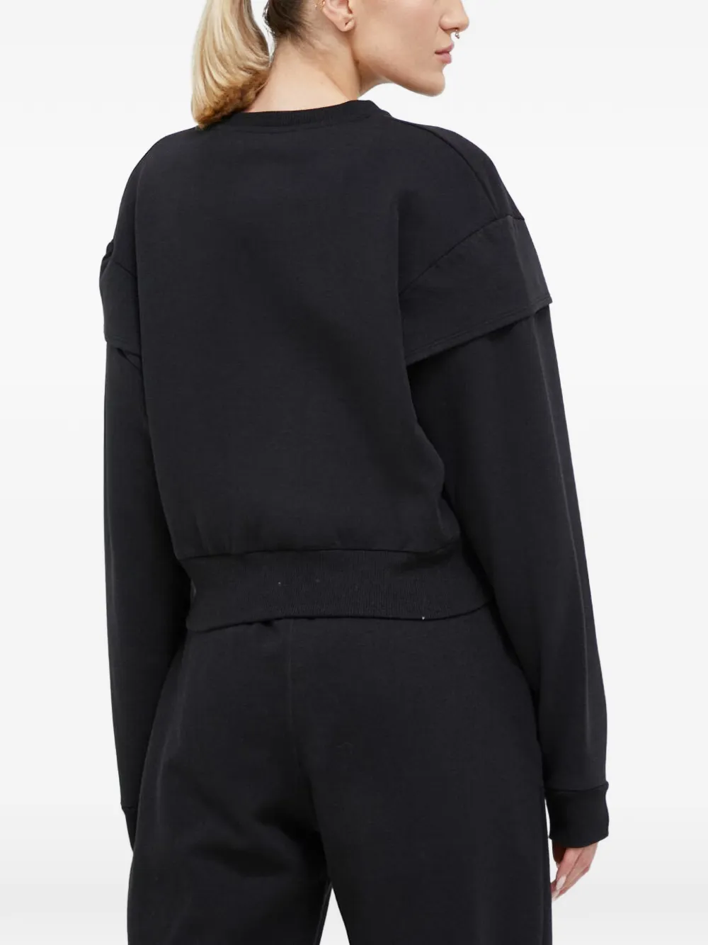 Reebok Cropped sweater Zwart