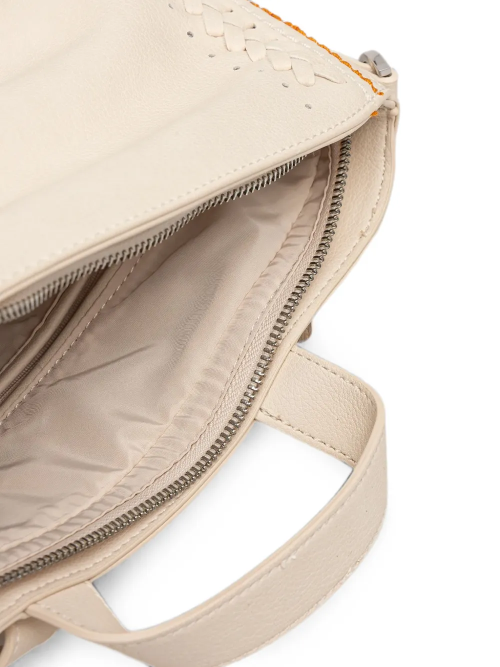 Desigual Rugzak met gevlochten vlak Beige