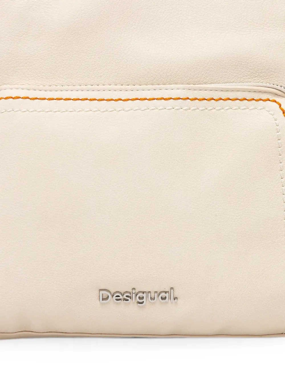 Desigual Rugzak met gevlochten vlak Beige