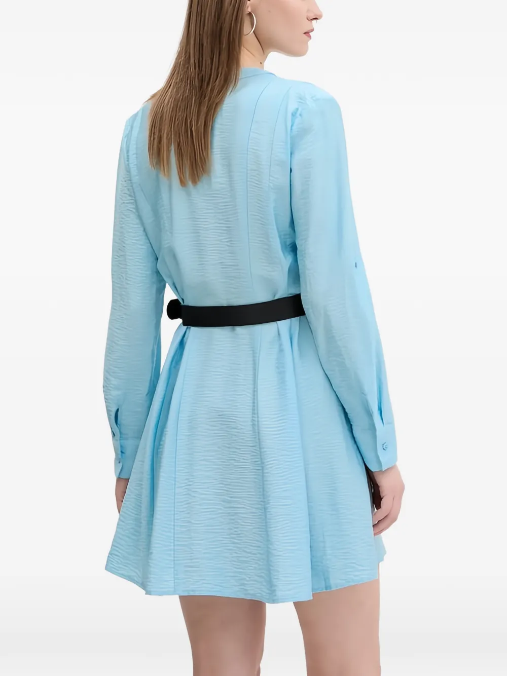 Desigual Mini-jurk met knopen en ceintuur Blauw