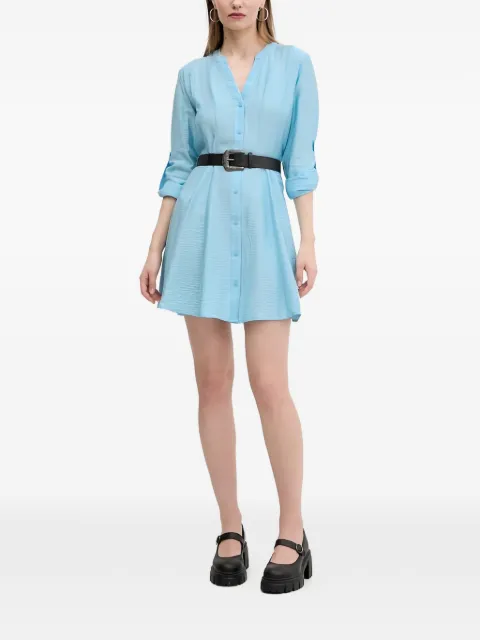 Desigual buttoned belted mini dress