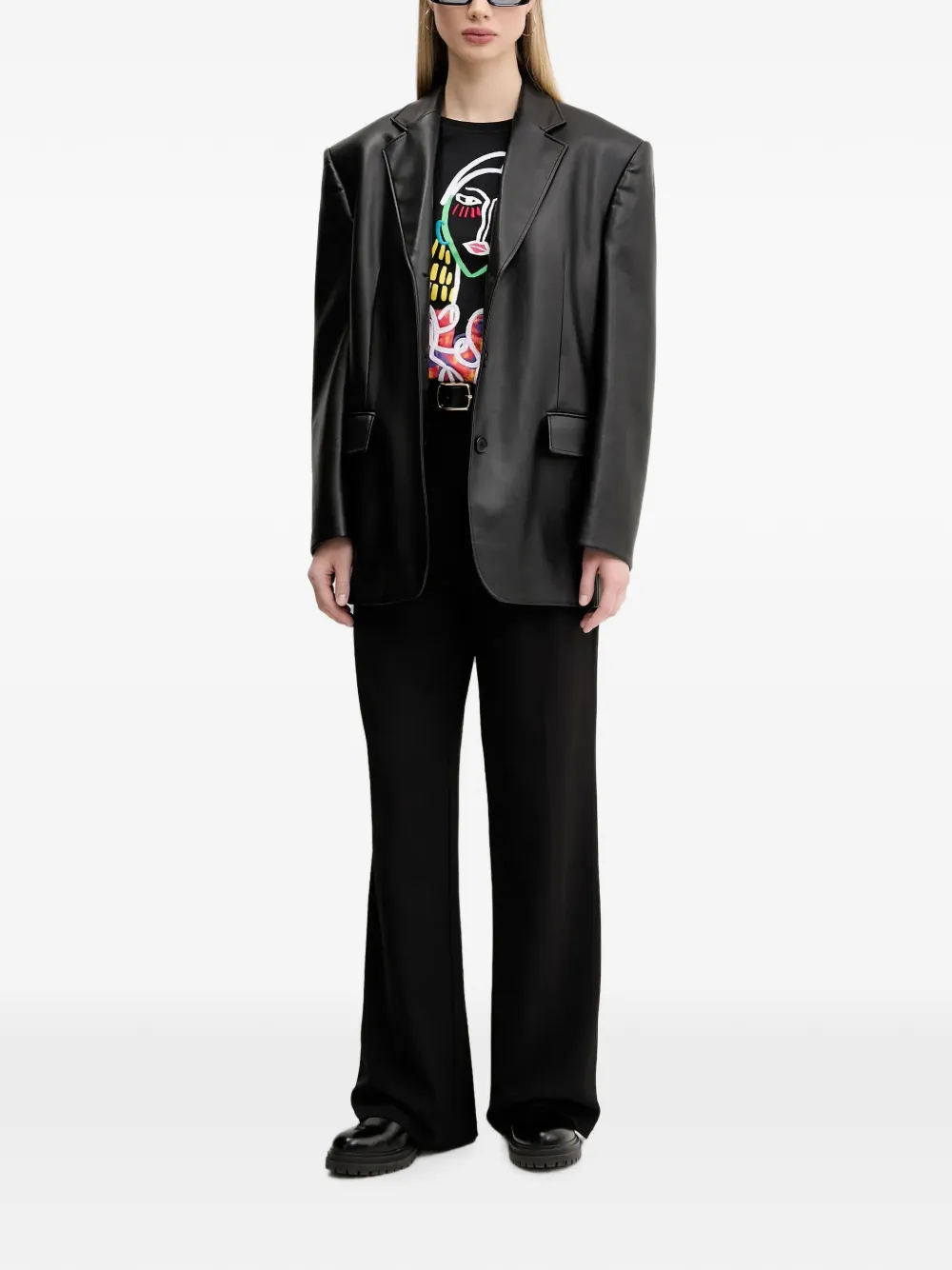Desigual T-shirt met grafische print Zwart