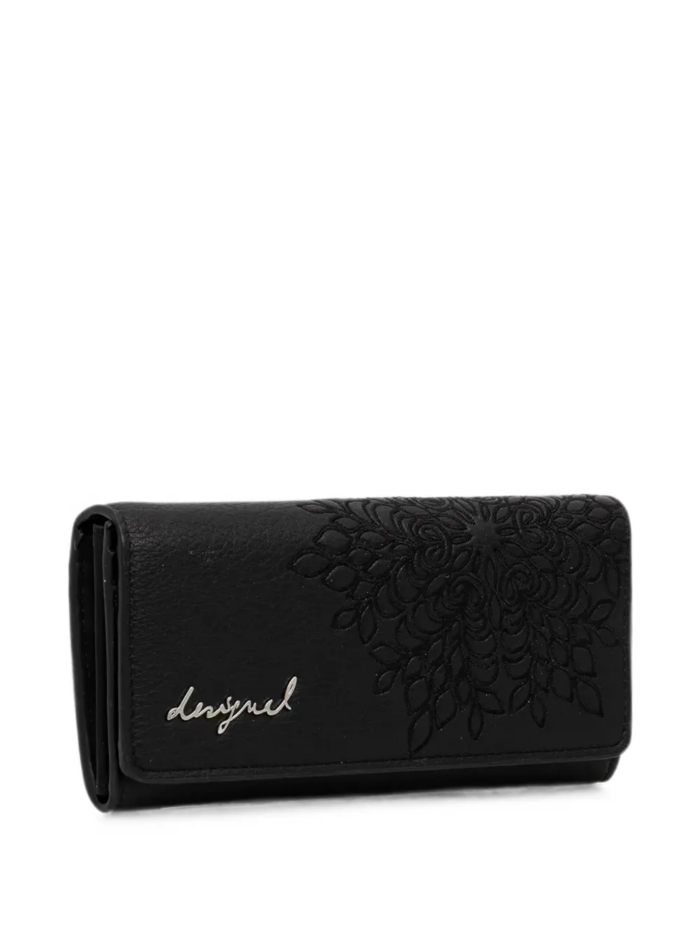 Desigual mandala-embroidered wallet - Nero